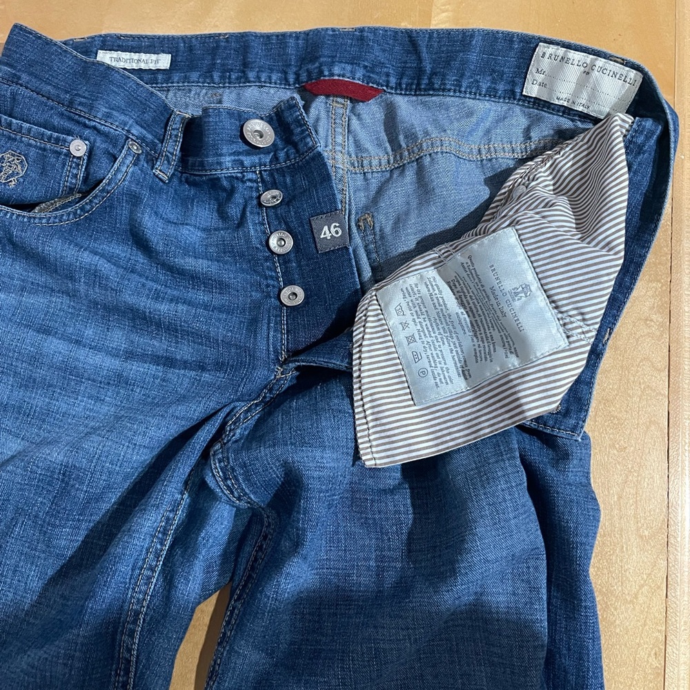 brunello cucinelli jeans Traditional fit lightweight Denim Size 46 IT 32 US